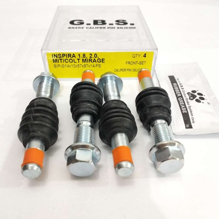 GBS Front Disc Brake Caliper Pin for PROTON INSPIRA 1.8/2.0 & MITSUBISHI COLT, MIRAGE, LANCER EX (FULL SET)