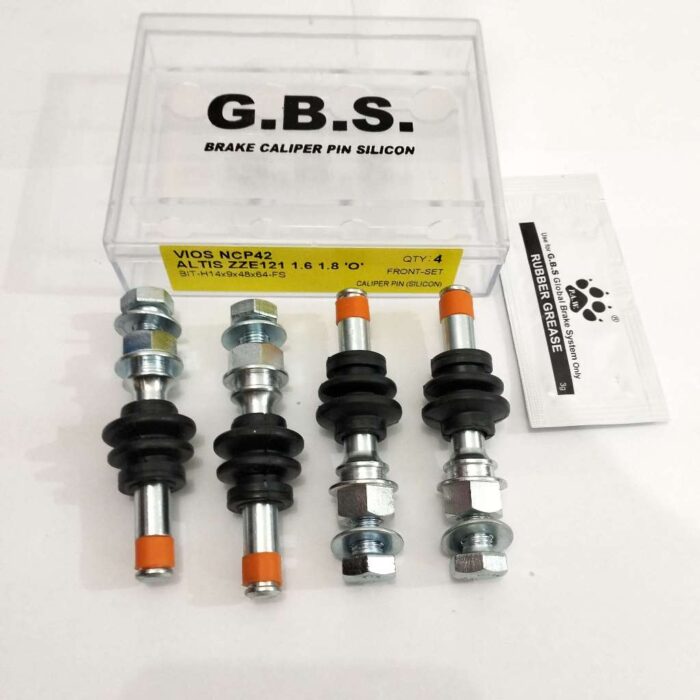 GBS Front Disc Brake Caliper Pin for TOYOTA VIOS NCP42, ALTIS ZZE121(1.6) / ZZE122(1.8) (FULL SET)