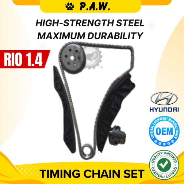 158L Hyundai Rio 1.4 K3 1.6 G4FA G4FC Chain (4/Set) GloBelt Timing Chain Set