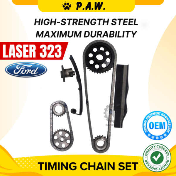 90D/52S Laser 323 1981-1986 1.3 1.5 SC (Double) Chain (9/Set) (KD-06) GloBelt Timing Chain Set