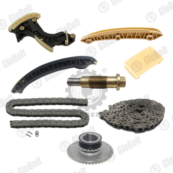 Second image of 142L/106L Mercedes Benz C-Class W203, W204 E-Class W211 1.8 Petrol M271 Chain (8/Set) GloBelt Timing Chain Set