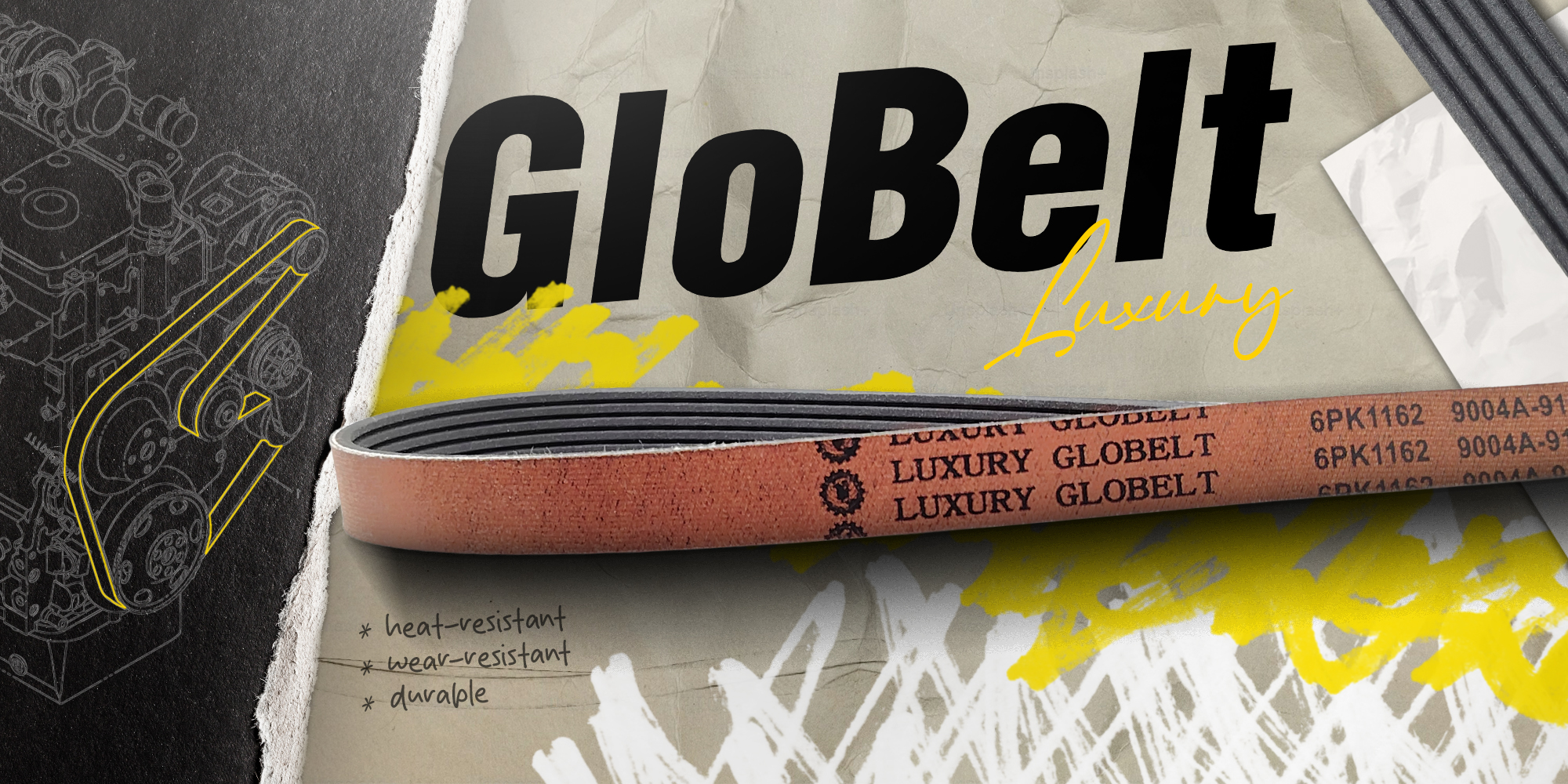 GloBelt Luxury Fan Belt