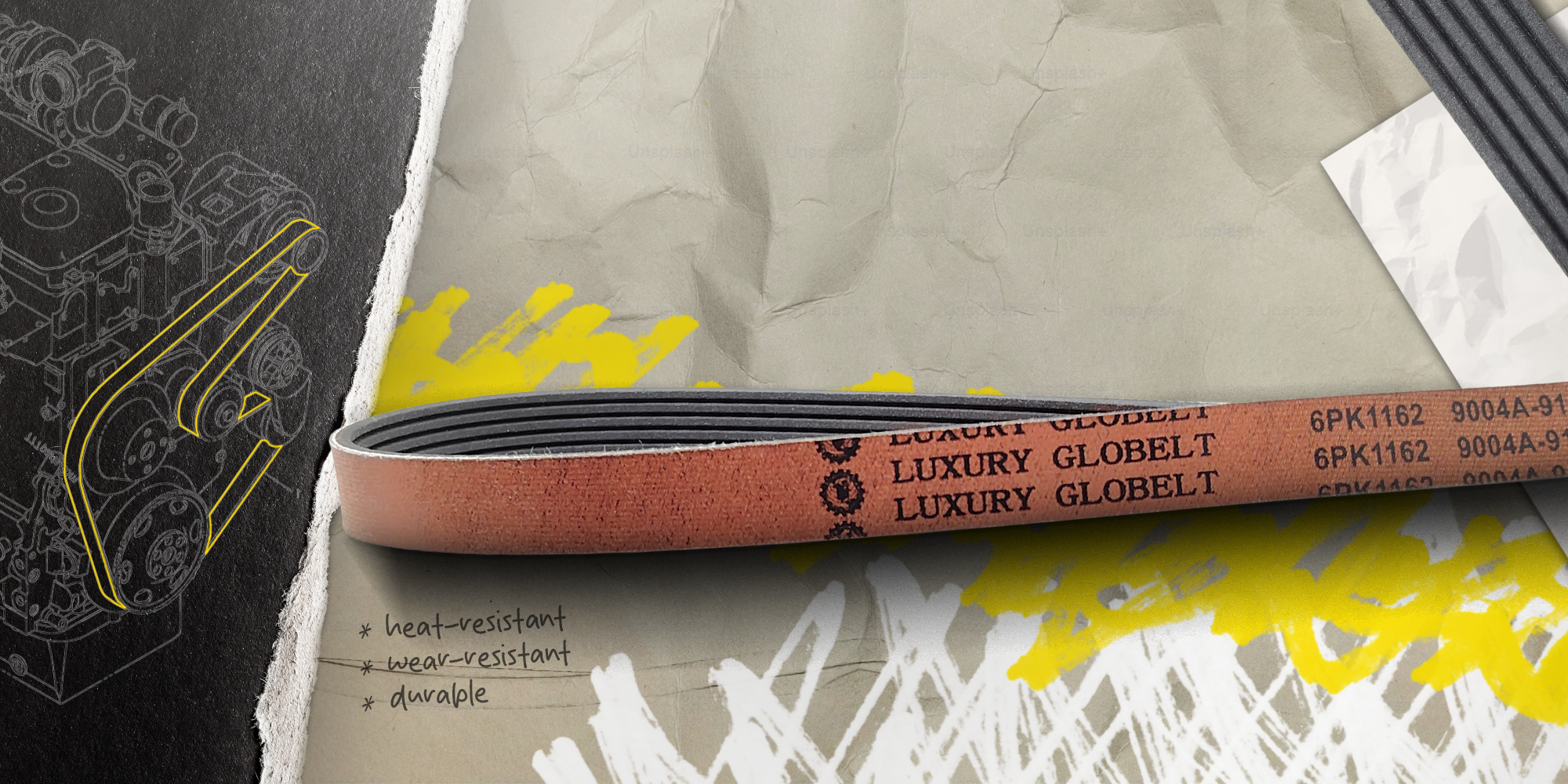 GloBelt Luxury Fan Belt