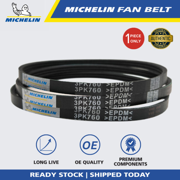 MICHELIN Toyota Caldina ST246, Corona ST150, Camry, SR4, Mazda 626 Fan Belt (3PK760)