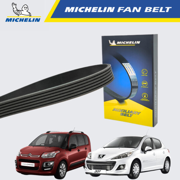 Second image of MICHELIN Mini Cooper S, Peugeot 207, 308, 508, Citroen Picasso C3 C4 C5 Fan Belt (6PK905)