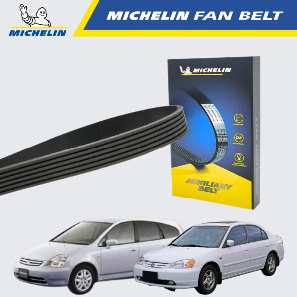 Second image of MICHELIN Honda Civic S5A 1.7, Honda Stream 1.7, Toyota Estima 2004 Fan Belt (6PK985)