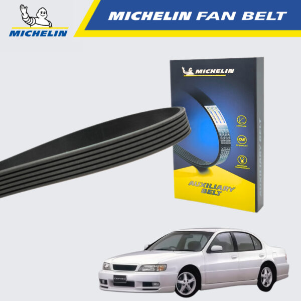 Second image of MICHELIN Nissan Cefiro V6 A32 A33 Fan Belt (6PK1095)