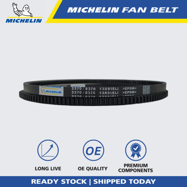 MICHELIN 3370 RPF V Fan Belt for Air Cond, Alternator, Power Steering