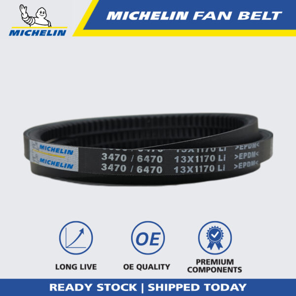 MICHELIN 3470 RPF V Fan Belt for Air Cond, Alternator, Power Steering