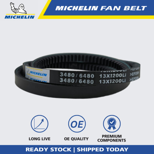 MICHELIN 3480 RPF V Fan Belt for Air Cond, Alternator, Power Steering