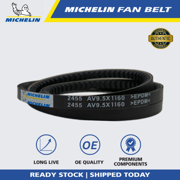 MICHELIN 2455 RPF V Fan Belt for Air Cond, Alternator, Power Steering