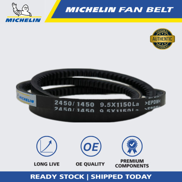 MICHELIN 2450 RPF V Fan Belt for Air Cond, Alternator, Power Steering