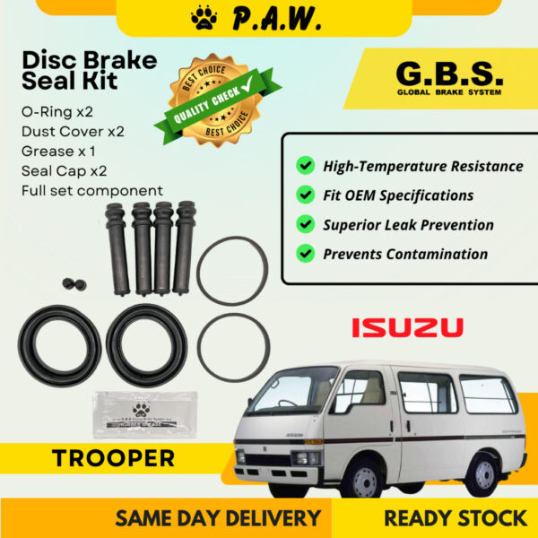 GBS Disc Brake Seal Kit For ISUZU WFR VAN (Front) (Full Set) / (Half Set)