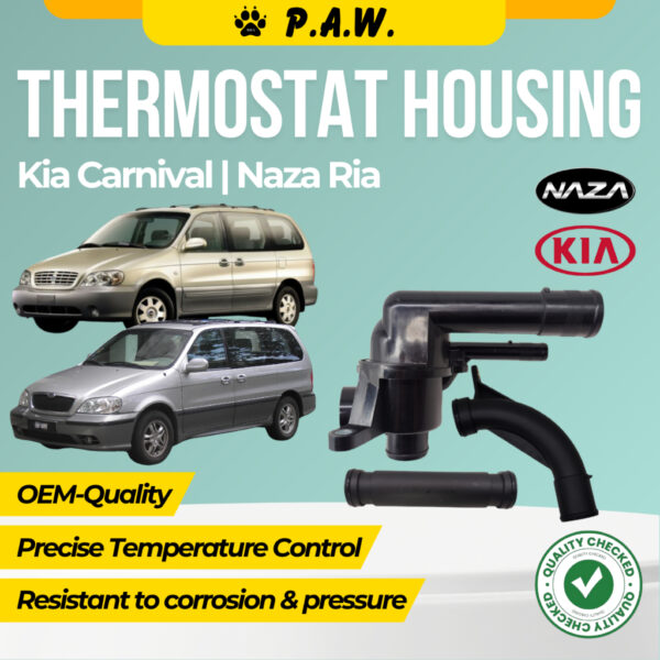 Kia Carnival 1998~2006,Naza Ria 2002~2009 Thermostat Housing Assy & Thermostat pipe (curve/straight)