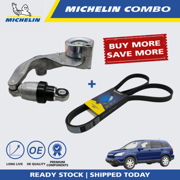 MICHELIN Honda CRV SWA 2008 Fan Belt Tensioner COMBO SET (31170-RNA-A020 + 7PK2060)