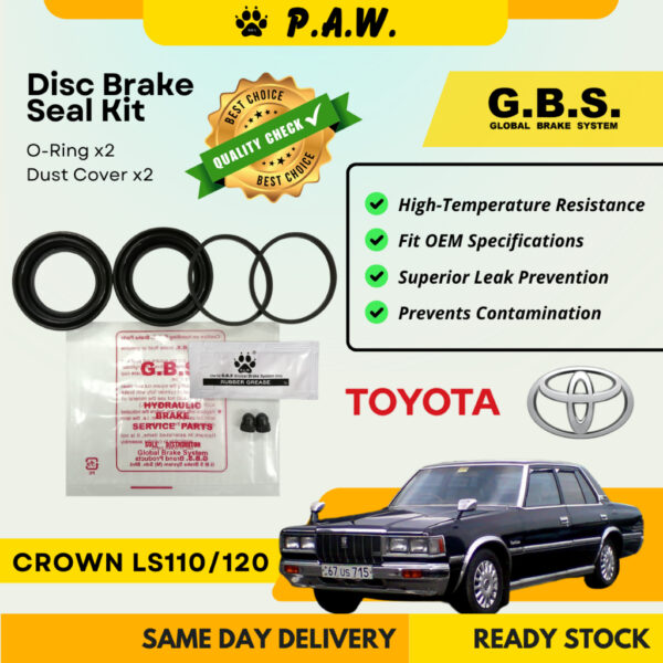 GBS Disc Brake Seal Kit For TOYOTA CROWN LS110,CROWN LS120 (Front) (Half Set)