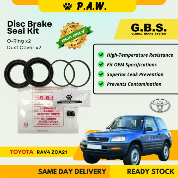 GBS Disc Brake Seal Kit For TOYOTA RAV4 ZCA21 (Front) (Half Set)