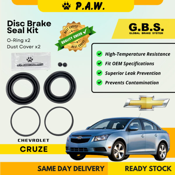 GBS Disc Brake Seal Kit For CHEVROLET CRUZE (Front) (Half Set)