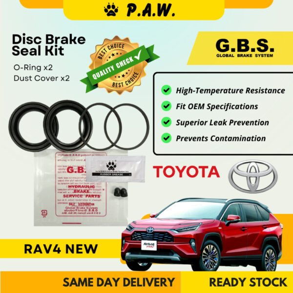 GBS Disc Brake Seal Kit For TOYOTA RAV4 NEW (Front) (Half Set)