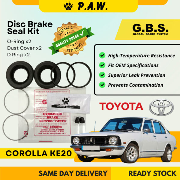 GBS Disc Brake Seal Kit For TOYOTA COROLLA KE30 (Front) (Half Set)