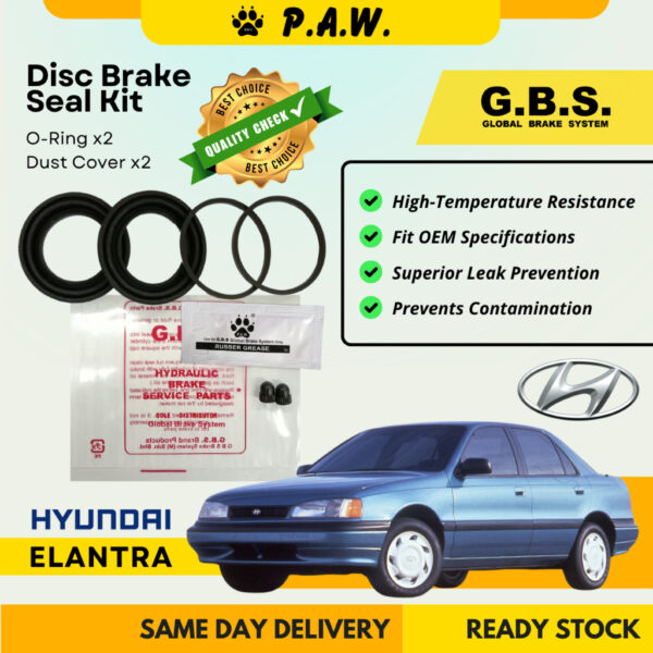GBS Disc Brake Seal Kit For HYUNDAI ELANTRA (Front) (Half Set)