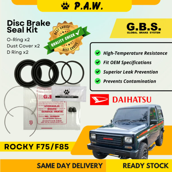 GBS Disc Brake Seal Kit For DAIHATSU ROCKY F75 F85 (Front) (Half Set)