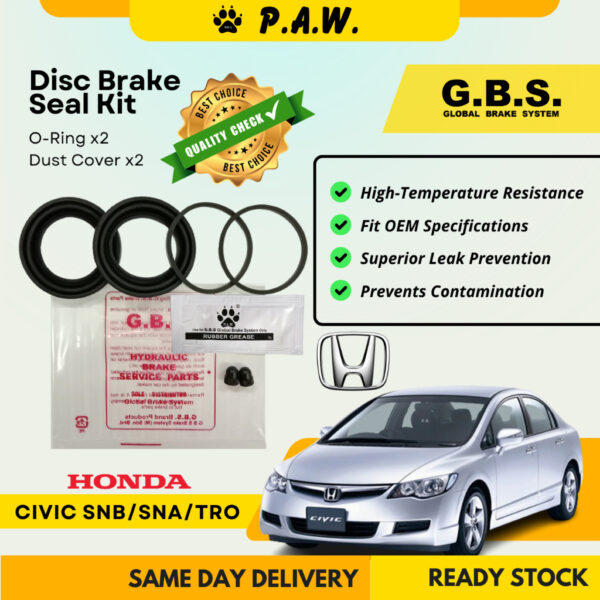 GBS Disc Brake Seal Kit For HONDA CIVIC SNB,CIVIC SNA,CIVIC TRO (Front) (Half Set)