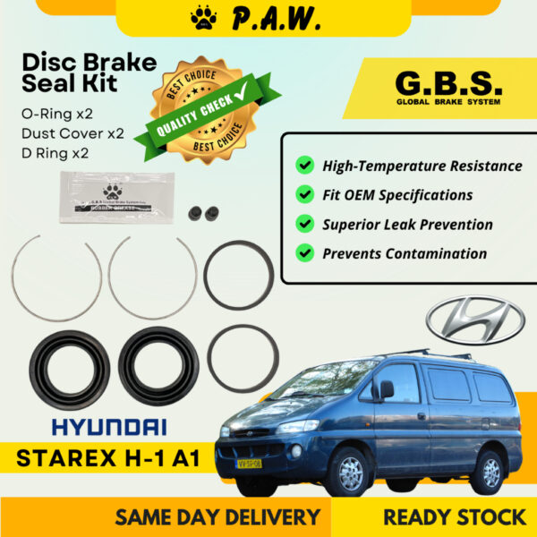 GBS Disc Brake Seal Kit For HYUNDAI STAREX H-1 A1 (Front) (Half Set)