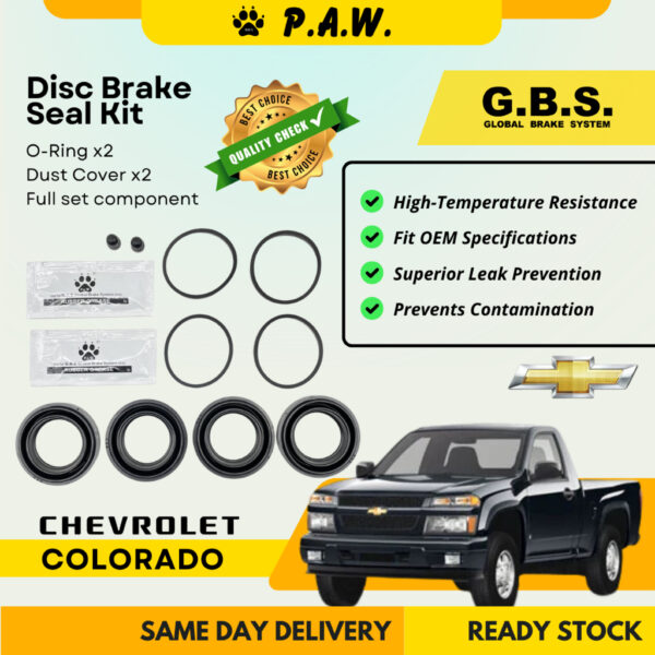 GBS Disc Brake Seal Kit For CHEVROLET COLORADO (Front) (Half Set)