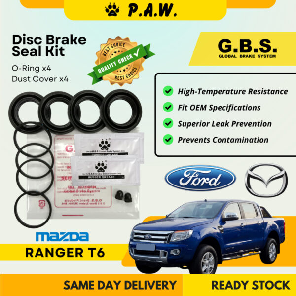 GBS Disc Brake Seal Kit For MAZDA RANGER T6 (Front) (Half Set)