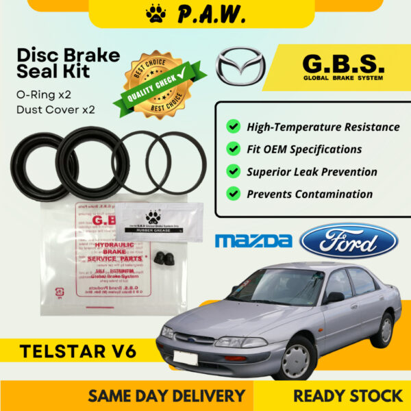 GBS Disc Brake Seal Kit For MAZDA TELSTAR V6 (Front) (Half Set)