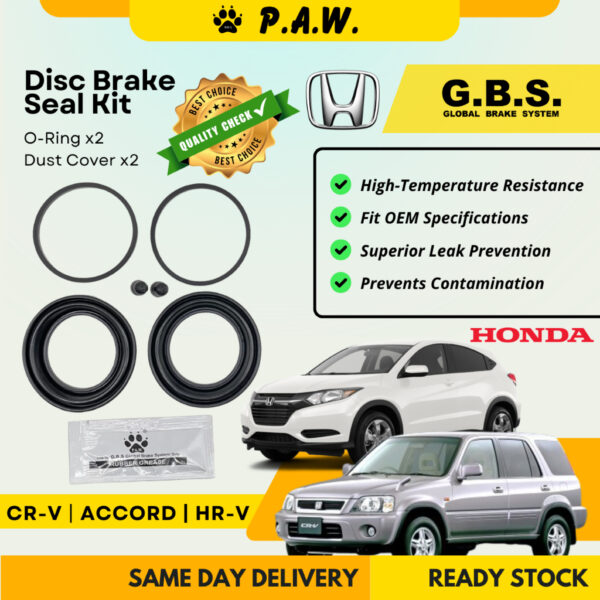 GBS Disc Brake Seal Kit For HONDA CR-V,ACCORD,HR-V (Front) (Half Set)