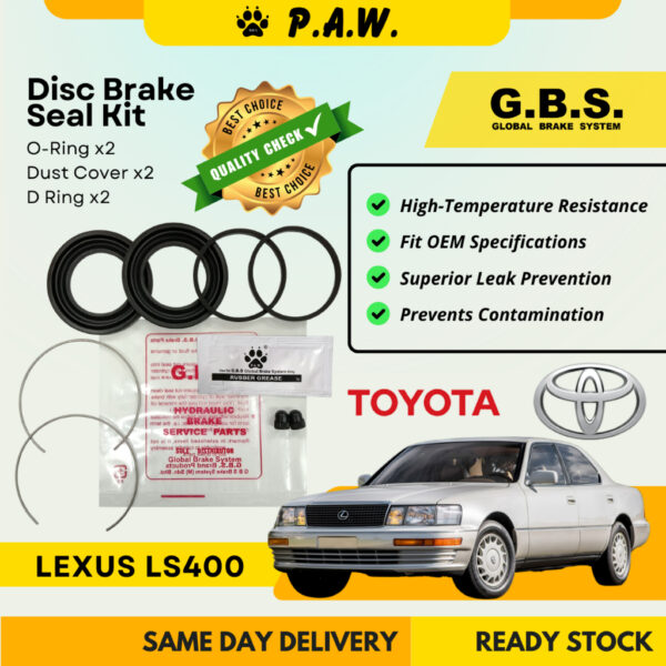 GBS Disc Brake Seal Kit For TOYOTA LEXUS LS400 (Front) (Half Set)