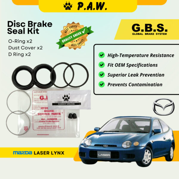 GBS Disc Brake Seal Kit For MAZDA LASER LYNX (Front) (Half Set)
