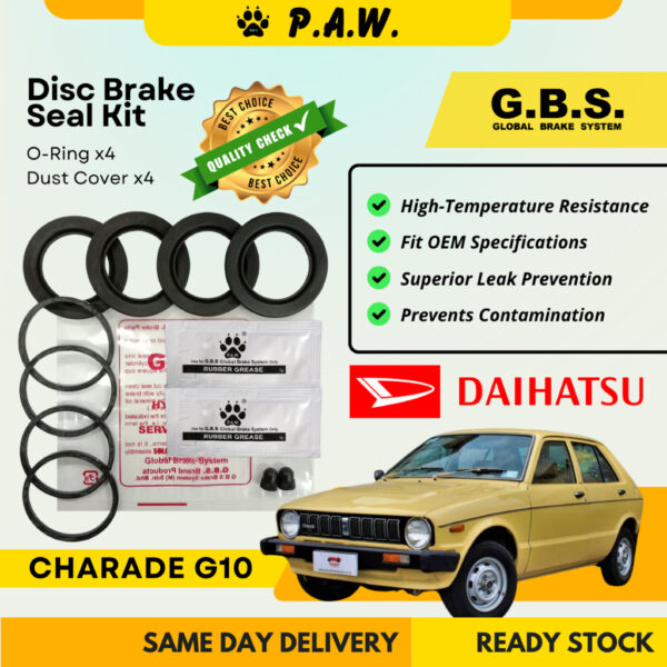 GBS Disc Brake Seal Kit For DAIHATSU G10 (Front) (Half Set)