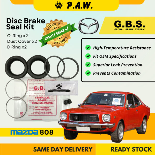 GBS Disc Brake Seal Kit For MAZDA M/Z 808 (Front) (Half Set)