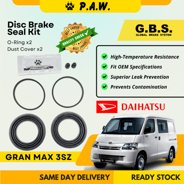 GBS Disc Brake Seal Kit For DAIHATSU  Daihatsu Gran Max 3SZ 1.5 2007 (Front) (Half Set)
