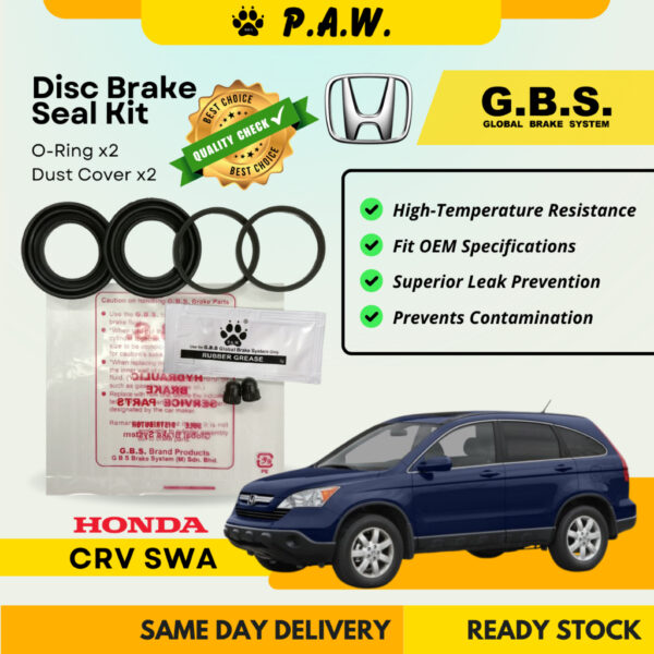 GBS Disc Brake Seal Kit For HONDA CRV SWA (Rear) (Half Set)
