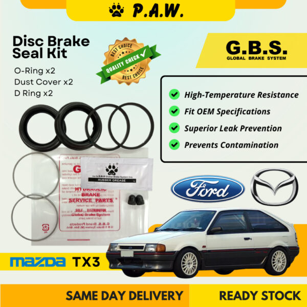 GBS Disc Brake Seal Kit For MAZDA TX3 (Front) (Half Set)