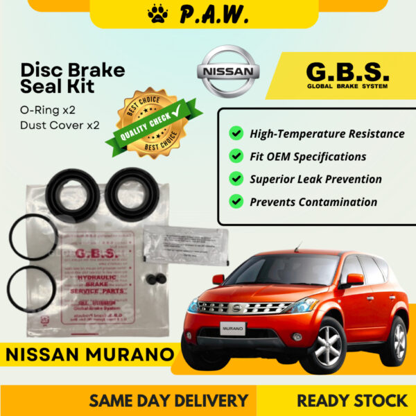 GBS Disc Brake Seal Kit For NISSAN MURANO (Rear) (Half Set)