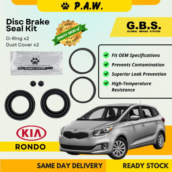 GBS Disc Brake Seal Kit For KIA RONDO (Rear) (Half Set)