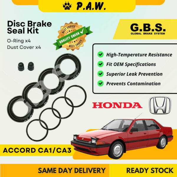 GBS Disc Brake Seal Kit For HONDA ACCORD CA1, CA3 (Front) (Half Set)