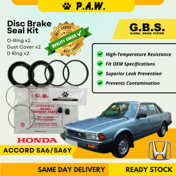 GBS Disc Brake Seal Kit For HONDA ACCORD SA6,ACCORD SA6Y (Front) (Half Set)