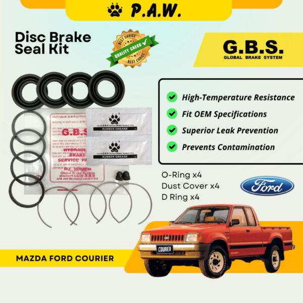 GBS Disc Brake Seal Kit For MAZDA FORD COURIER (Front) (Half Set)