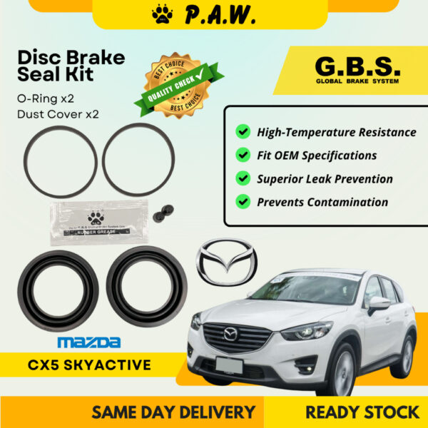 GBS Disc Brake Seal Kit For MAZDA CX5 SKYACTIVE (Front) (Half Set)