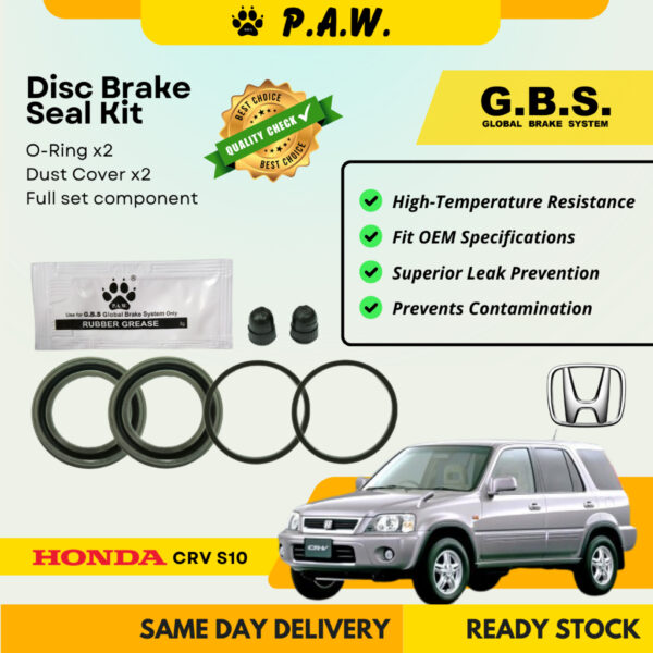 GBS Disc Brake Seal Kit For HONDA CRV S10 (Front) (Half Set)