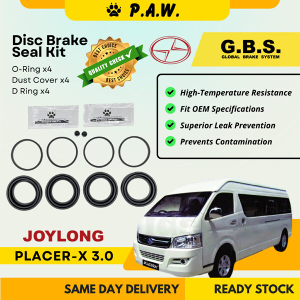 GBS Disc Brake Seal Kit For MIX JOY LONG PLACER-X 3.0 (Front) (Half Set)