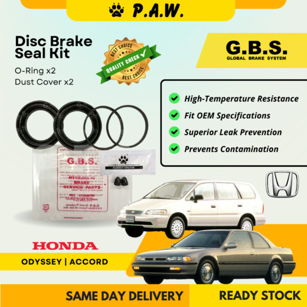 GBS Disc Brake Seal Kit For Honda Accord SM4 / SDA / SNA / TAO, Odyssey RB1 (Front) (Half Set)