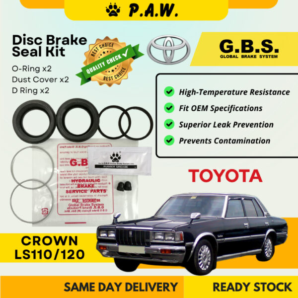 GBS Disc Brake Seal Kit For TOYOTA CROWN LS110,CROWN LS120 (Rear) (Half Set)
