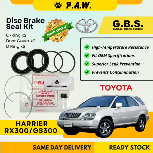 GBS Disc Brake Seal Kit For TOYOTA HARRIER RX300 GS300 (Rear) (Half Set)